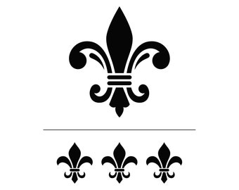 Magnolia Design Co-Fleur De Lis-Reusable Adhesive Silkscreen Stencil 8.5" x 11"-Chalk Art DIY