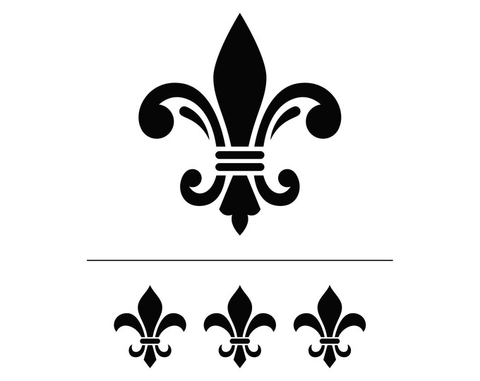 Magnolia Design Co-Fleur De Lis-Reusable Adhesive Silkscreen Stencil 8.5" x 11"-Chalk Art DIY