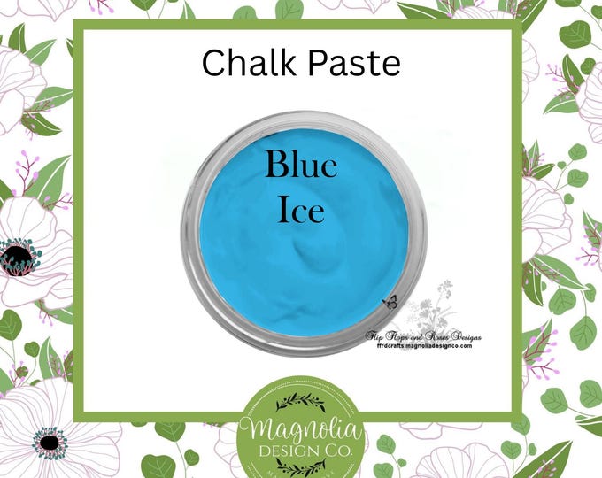 Blue Ice Chalk Paste-Magnolia Design Co-Chalk Paste for Stencils-Chalk Art-DIY-Craft Supplies