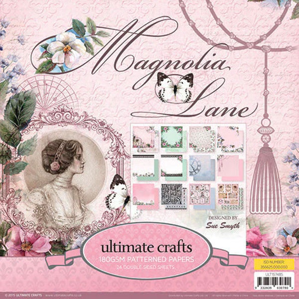 Ultimate Crafts Magnolia Lane Collection Paper Pack 6"X6" 24/Pkg-12 Designs/2 Each ULT57486