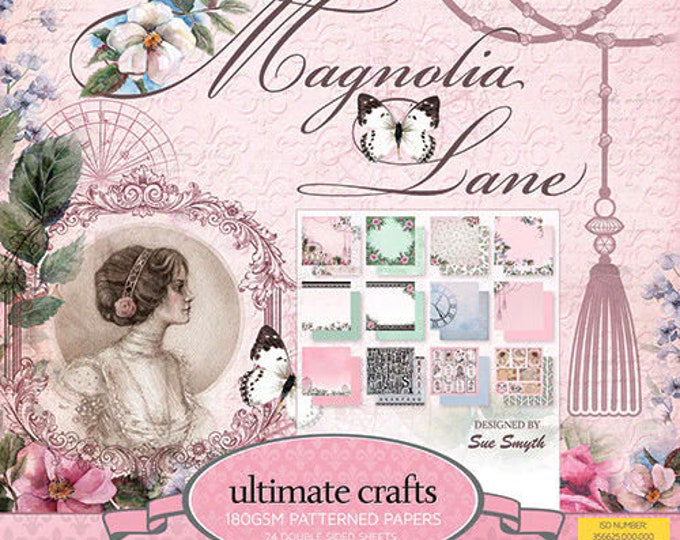 Ultimate Crafts Magnolia Lane Collection Paper Pack 6"X6" 24/Pkg-12 Designs/2 Each ULT57486