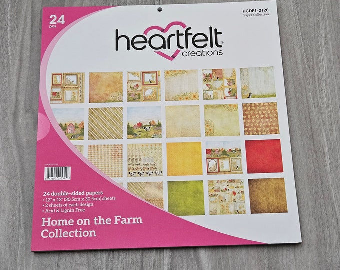 Heartfelt Creations Home on the Farm Collection 12" x 12" HCDP1-2120