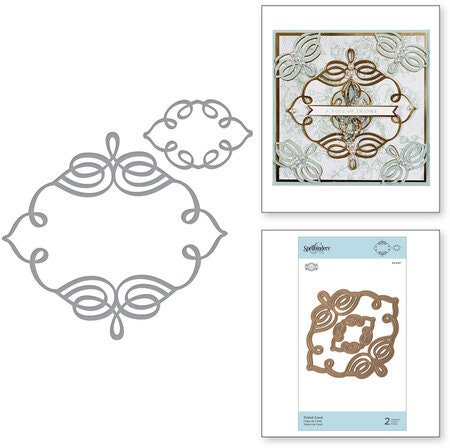 Spellbinders Shapeabilities Trefoil Crest Etched Dies By Becca