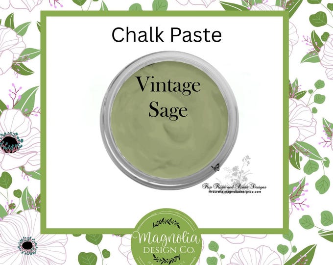 Vintage Sage Chalk Paste-Magnolia Design Co-Chalk Paste for Stencils-Chalk Art-DIY-Craft Supplies