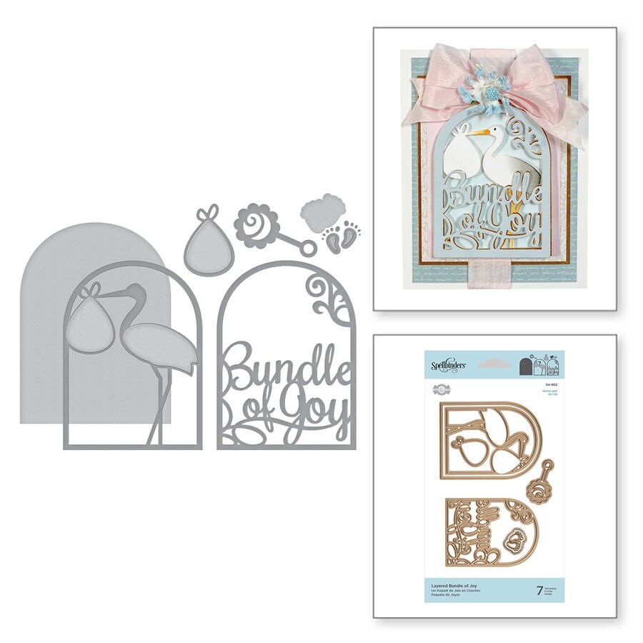 Download Spellbinders Shapeabilities Layered Bundle of Joy Etched ...