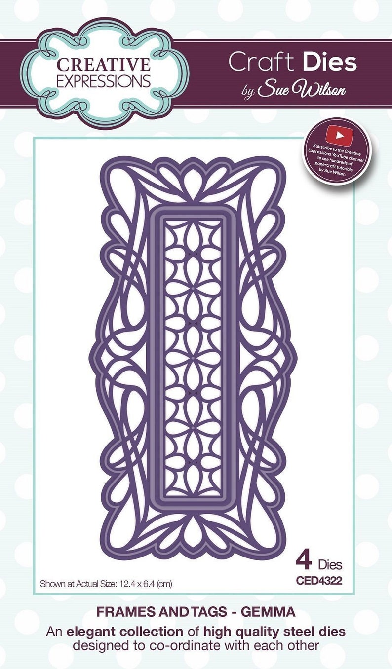 Creative Expressions Sue Wilson Frames and Tags Collection Gemma Die CED4322