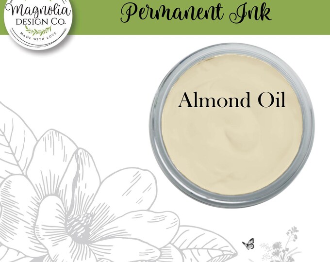 Almond Oil Permanent Ink-Magnolia Design Co-Permanent Ink for Stencils-Permanent Ink for Fabrric-Chalk Art-DIY-Craft Supplies