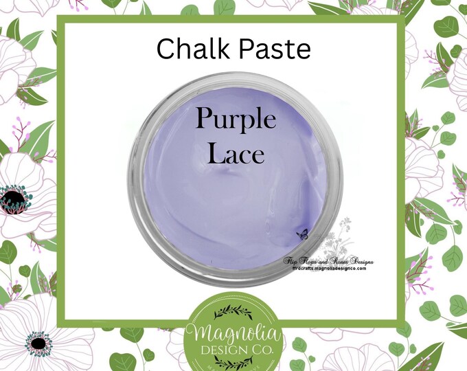 Purple Lace Chalk Paste-Magnolia Design Co-Chalk Paste for Stencils-Chalk Art-DIY-Craft Supplies