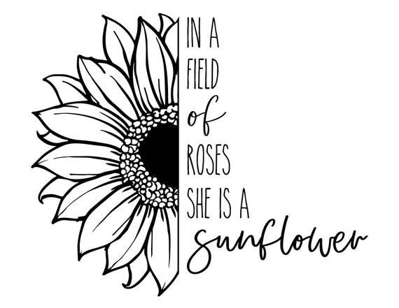 Magnolia Design Co Shes A Sunflower Reusable Adhesive Etsy