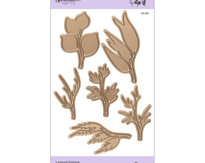 Spellbinders Shapeabilities Layered Foliage Etched Dies - Exclusive S5-361