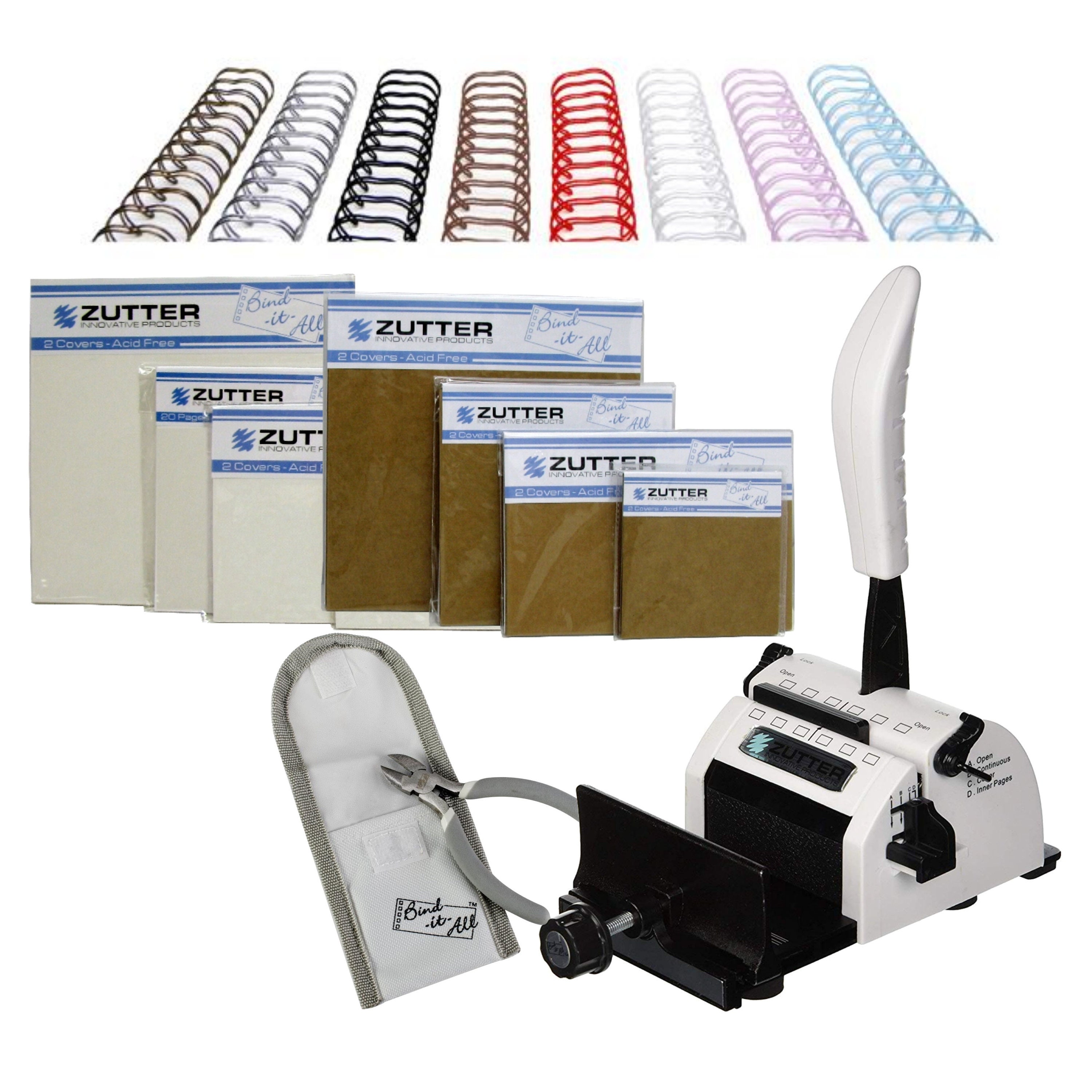 Zutter Bind it All Bundle The Perfect Binding Machine Brand New White Color