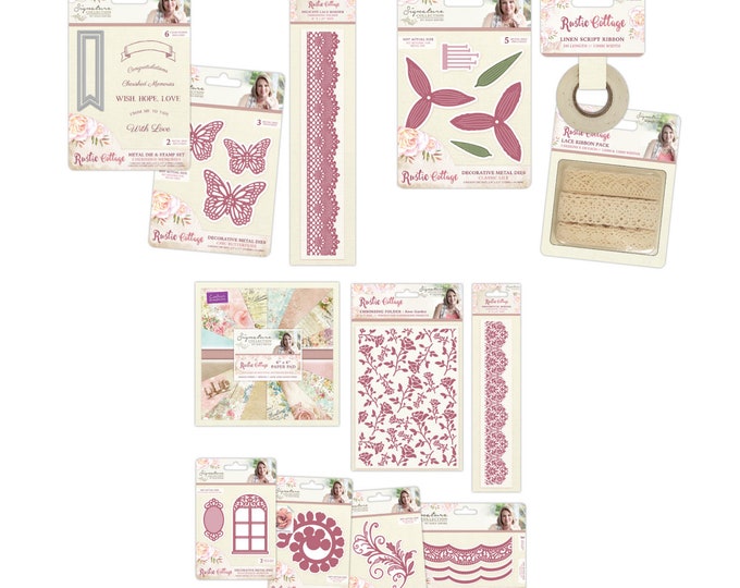 Crafter's Companion Signature Collection By Sara davies "Rustic Cottage" I Want it All Bundle IWIARC 13 pcs