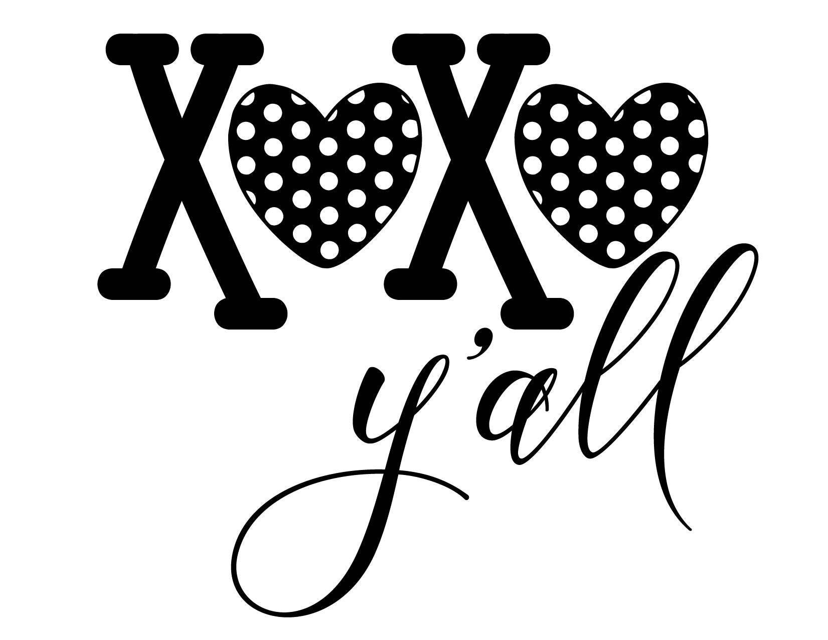 Magnolia Design Co Xoxo Yall Reusable Adhesive Silkscreen Stencil 8 5 X 11 Chalk Art Diy