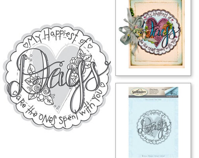 Spellbinders Days 3D Shading Stamp from the Happy Grams #2 Collection by Tammy Tutterow DSC-040