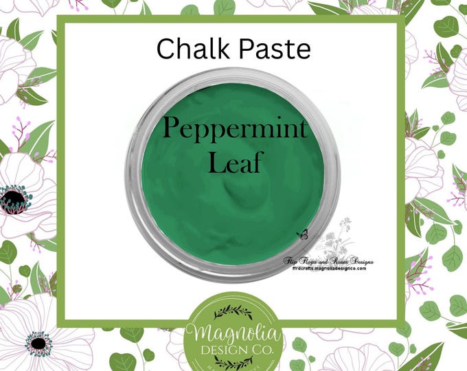 Peppermint Leaf Chalk Paste-Magnolia Design Co-Chalk Paste for Stencils-Chalk Art-DIY-Craft Supplies