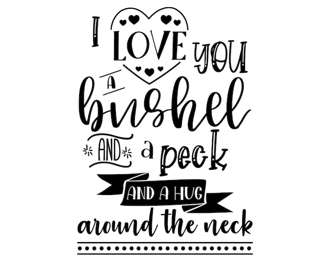 Magnolia Design Co-Bushel and a Peck-Reusable Adhesive Silkscreen Stencil 8.5" X 11"-Chalk Art DIY