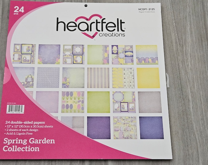 Heartfelt Creations Spring Garden Collection 12" x 12" HCDP1-2125