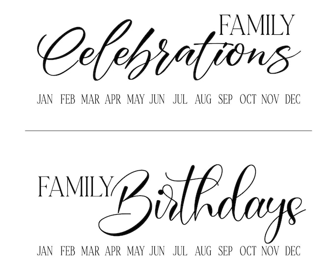 Magnolia Design Co-Family Celebrations-Reusable Adhesive Silkscreen Stencil 18" x 18"- Chalk Art DIY