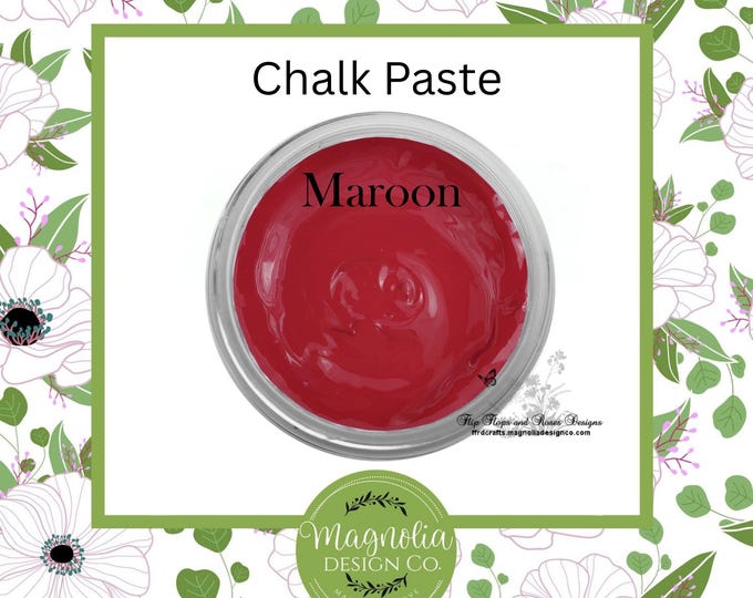 Maroon Chalk Paste-Magnolia Design Co-Chalk Paste for Stencils-Chalk Art-DIY-Craft Supplies
