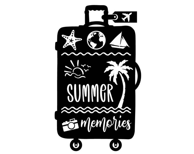 Magnolia Design Co-Summer Memories-Reusable Adhesive Silkscreen Stencil 5"X7"-Chalk Art DIY