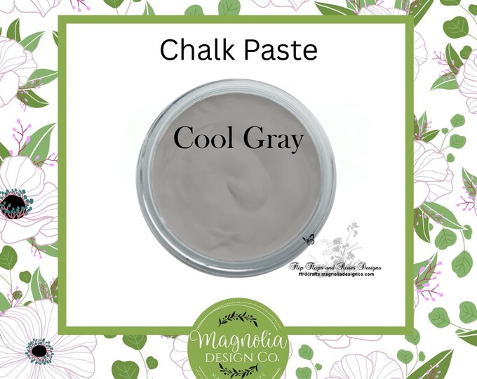 Cool Gray Chalk Paste-Magnolia Design Co-Chalk Paste for Stencils-Chalk Art-DIY-Craft Supplies