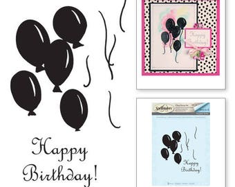 Spellbinders Birthday Balloons Stamp Set from the Joyous Celebrations Collection by Sharyn Sowell SBS-101