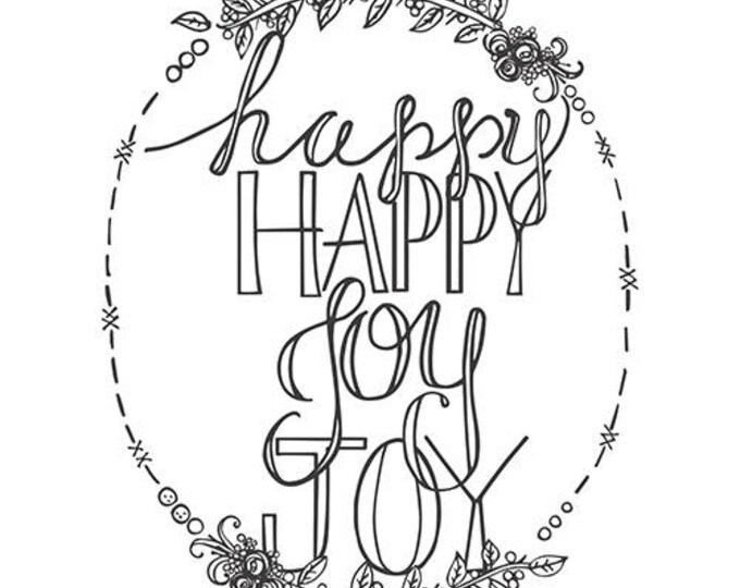 Spellbinders Stamps Tammy Tutterow Designs Happy Happy Joy Joy SBS-039