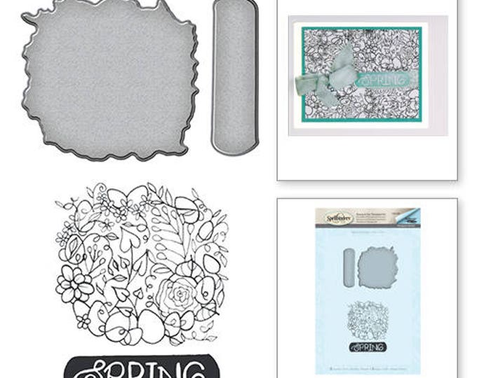 Spellbinders Spring Stamp and Die Set from the Spring Love Collection by Stephanie Low SDS-056