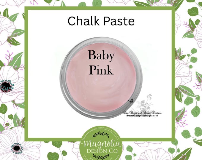 Baby Pink Chalk Paste-Magnolia Design Co-Chalk Paste for Stencils-Chalk Art-DIY-Craft Supplies