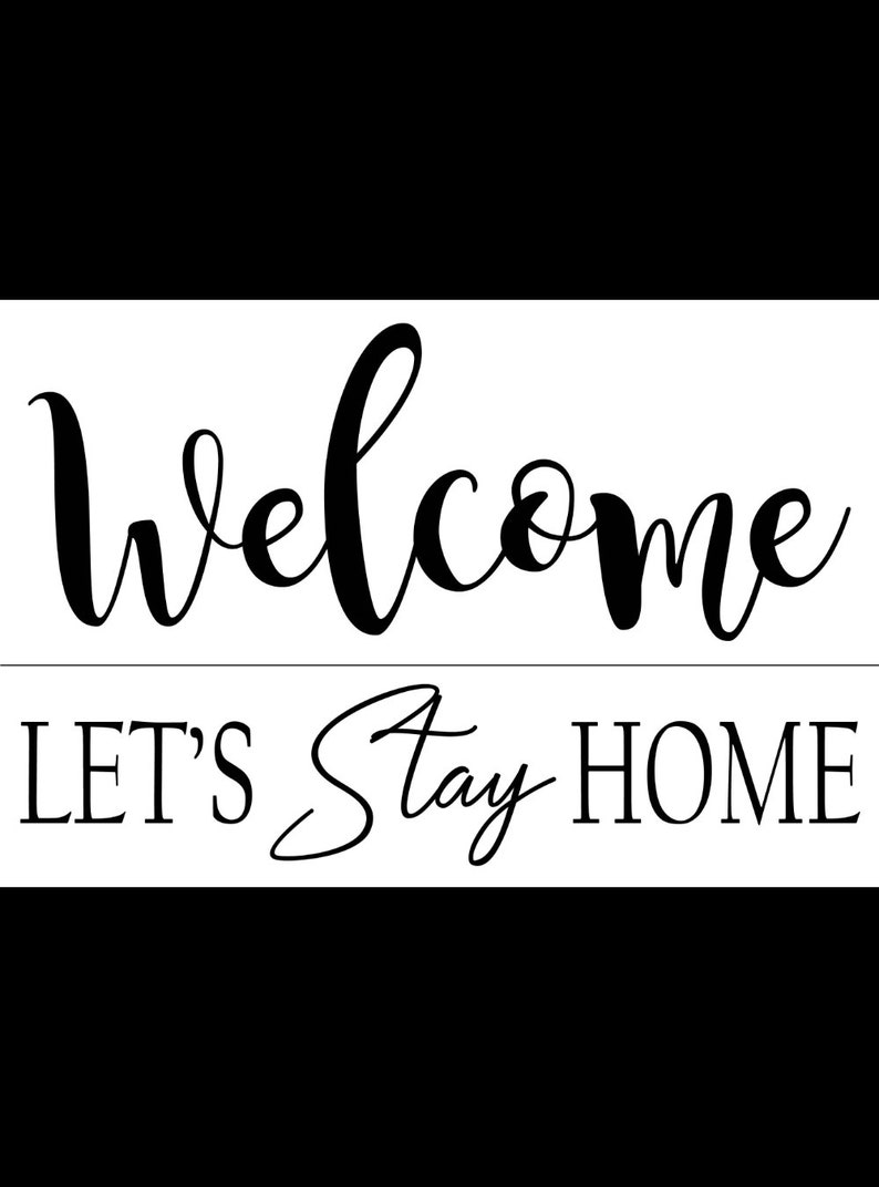 Magnolia Design Co-Welcome-Reusable Adhesive Silkscreen Stencil 12 x 18-Chalk Art DIY