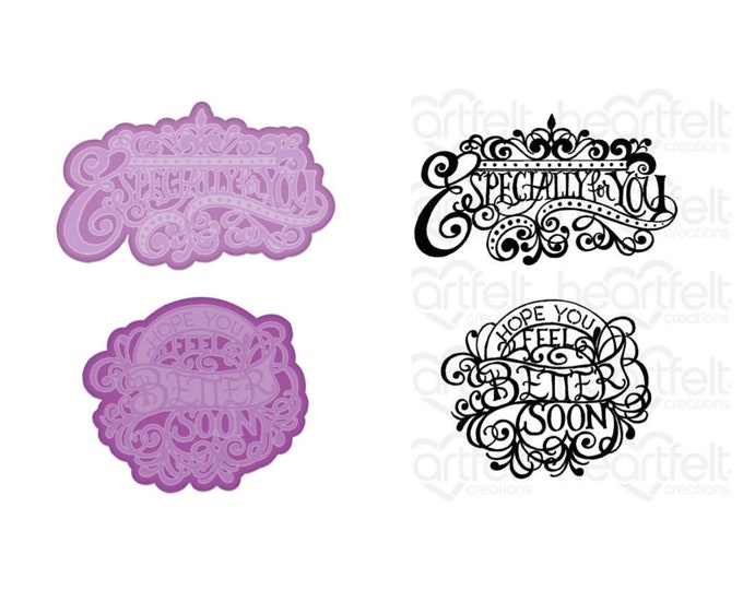 Heartfelt Creations Elegant Especially for You Die and Stamp Bundle HCD1-7319 & HCPC-3934