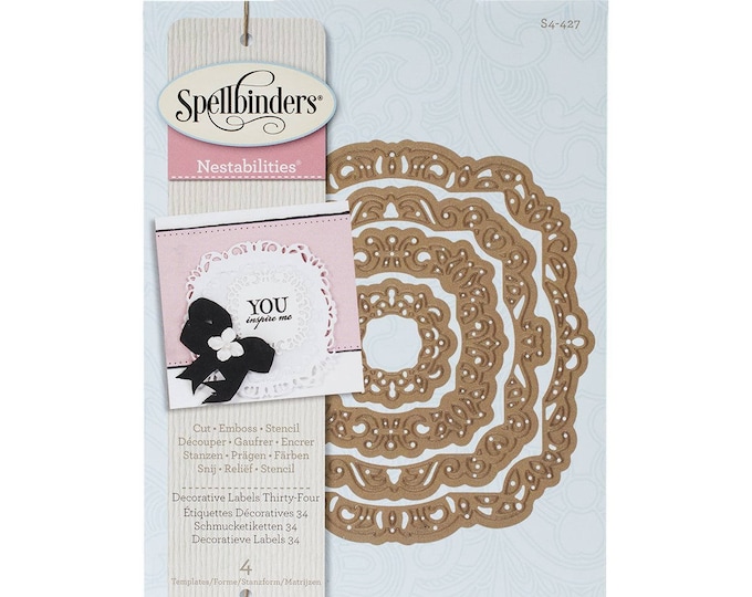 Spellbinders Nestabilities 'Decorative Labels Thirty-Four' Scrapbooking Template S4-427