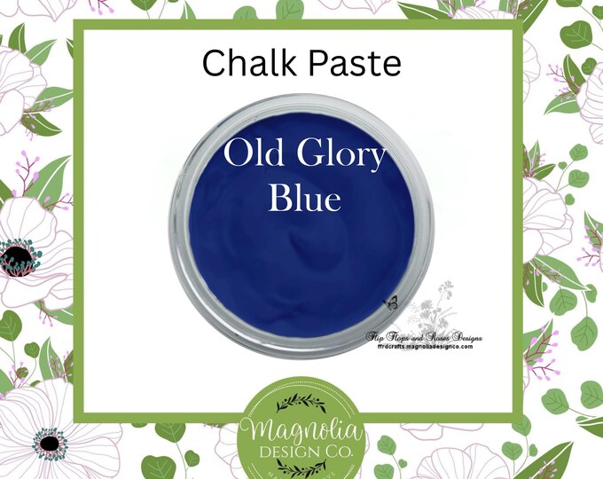 Old Glory Blue Chalk Paste-Magnolia Design Co-Chalk Paste for Stencils-Chalk Art-DIY-Craft Supplies