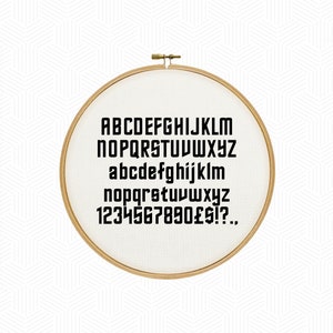 PATTERN | Star Trek Font Cross Stitch Pattern PDF