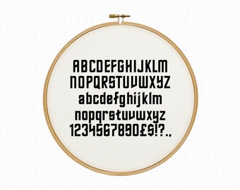 PATROON | Star Trek lettertype Cross Stitch patroon PDF