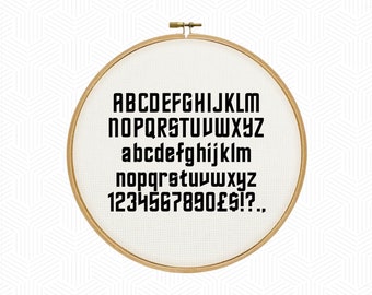 PATTERN | Star Trek Font Cross Stitch Pattern PDF