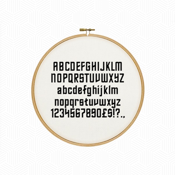 PATTERN | Star Trek Font Cross Stitch Pattern PDF