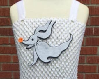 Zero Costume - Zero Dog Dress - Jack Skellington Dog Tutu Dress - Nightmare Before Christmas Costume - Toddler Costume, Toddler Zero Dress