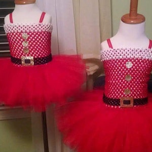Christmas Tutu Dress - Full Red Tutu - Christmas Photos - First Christmas Outfit - Red Christmas Dress - Christmas Tutu - Santa Tutu Dress