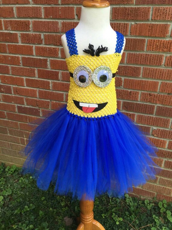 minion theme birthday dress Toddler / Child / Girls Despicable Me Minion Overall Costume With Mask