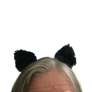Kitty Cat Ears - Clip on Cat Ears - Cat Ears - Cat Ear Clips - Cat Costume - Kitty Costume Ears - Black Cat Ears - Cat Ear Barrettes