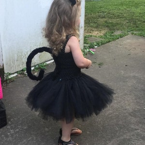 Black Cat Tail and Ears - Adult Sized - Black Cat Costume - Adult Black Cat Costume  - Black Cat Costume Accessories - Cat Tail - Cat Ears
