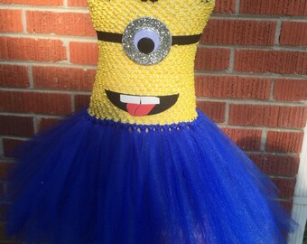 Minion Tutu Dress Costume for Babies and Toddlers  - Minion Costume - Minion Tutu - Minion Tutu Costume - Minion Toddler Costume - Minions