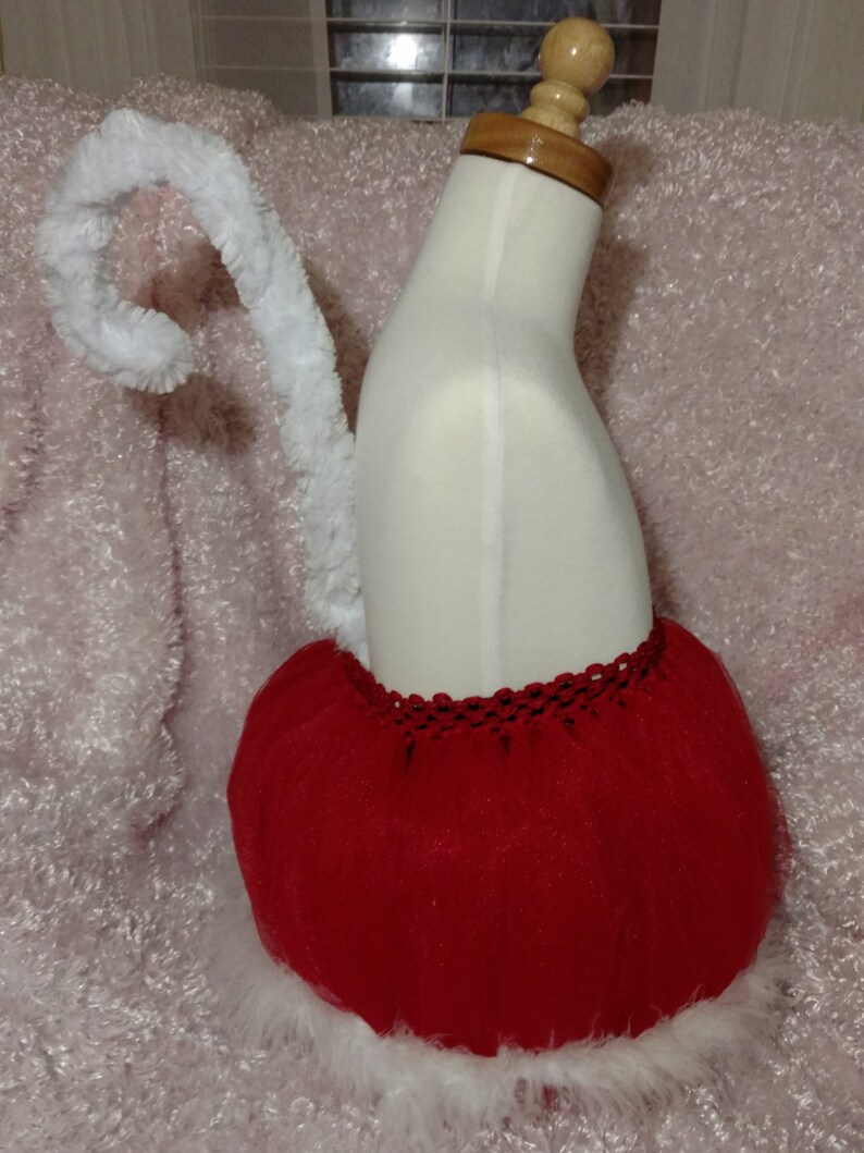Christmas Cat Costume Tutu Tail & Ears Christmas Kitty Tutu | Etsy
