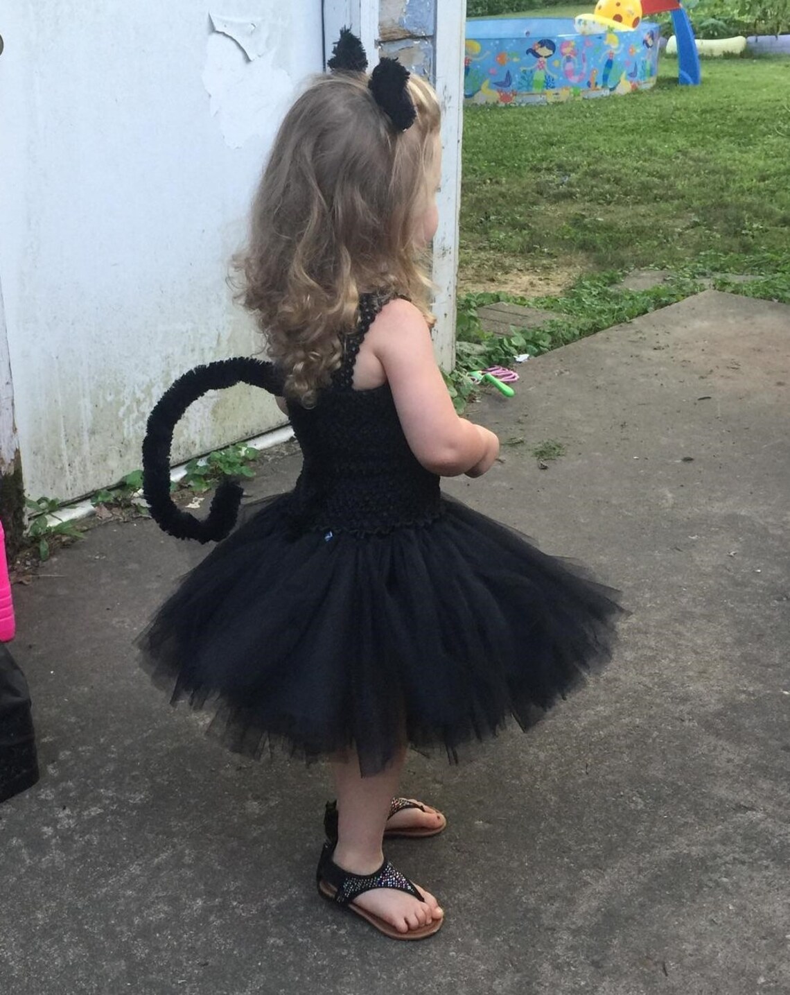 Black Cat Costume Black Cat Toddler Costume Black Tutu Etsy
