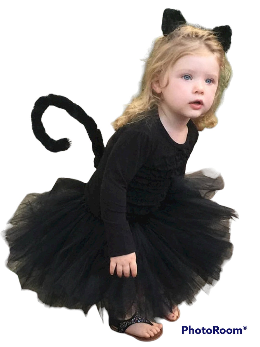 Black Cat Costume Tutu Tail & Ears Still Shipping for Etsy