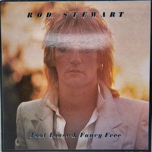 Vintage Rod Stewart &#39;Footloose and Fancy Free&#39; Vinyl Record LP - 1977