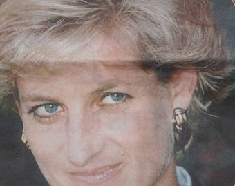 Diana The Peoples Princess Evening Telegraph newspaper magazine, British royal family souvenir, Princess Diana tribute collectible