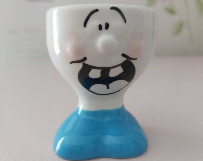 Funny Face Egg Cup Retro Tableware Novelty Egg Cup Etsy