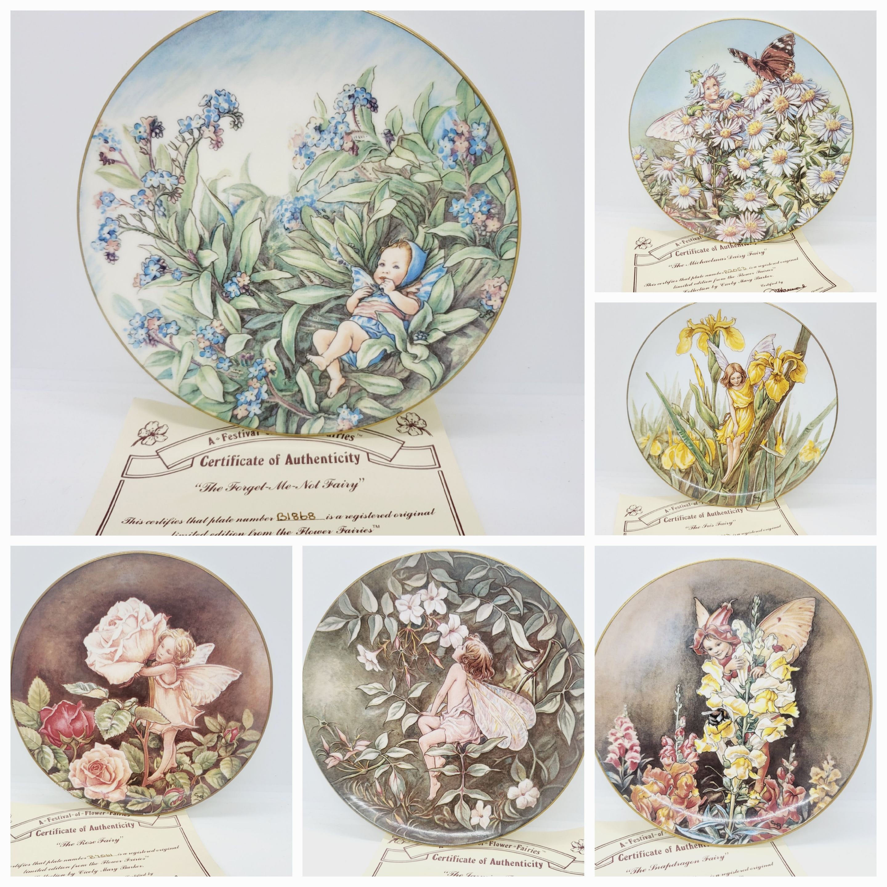 ガーデニング ガーデン 雑貨『English Fairy Plate』 Cicely Mary Barker Fairy Plate: Vintage Floral Collectible Display